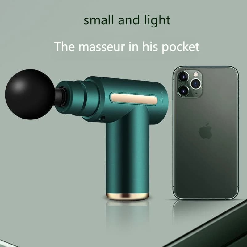 Up-to-date portable massage battery: muscle relief of deep tissues, USB rechargeable battery, ideal for back and neck, gift for all