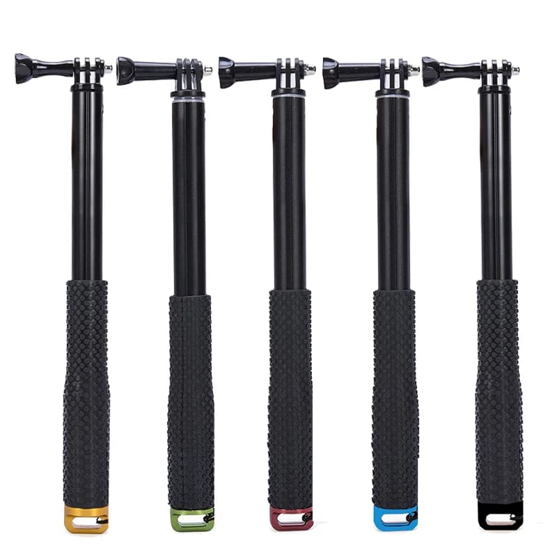 Asta telescopica per Selfie Stick portatile estensibile in alluminio per GoPro Hero 13 12 11 10 9 8 Insta360 X4 DJI Osmo Action 5 Pro 4