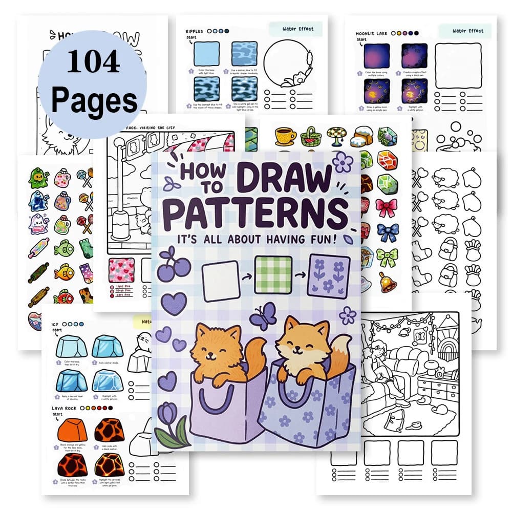 Coloring Book: How to Draw Patterns A Simple and Fun Drawing Book