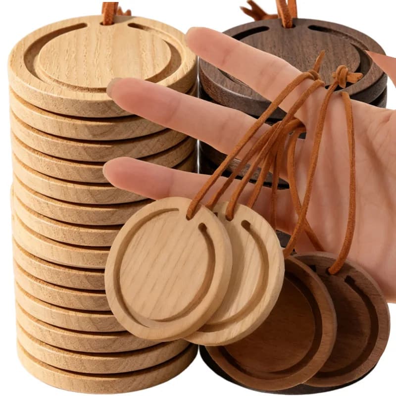 Hanging Aromatic Accessories Cars Diffuser Wooden Hanging Decoration Elegant Car Car and Home Essential Oil Diffuser Ornaments