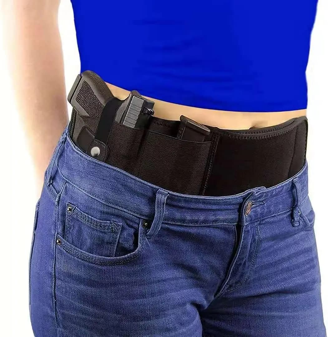 Holste per pistola, fondina da trasporto nascosta, accessori per pistola, flessibile compatibile con molti tipi di pistole adatti per uomini e donne
