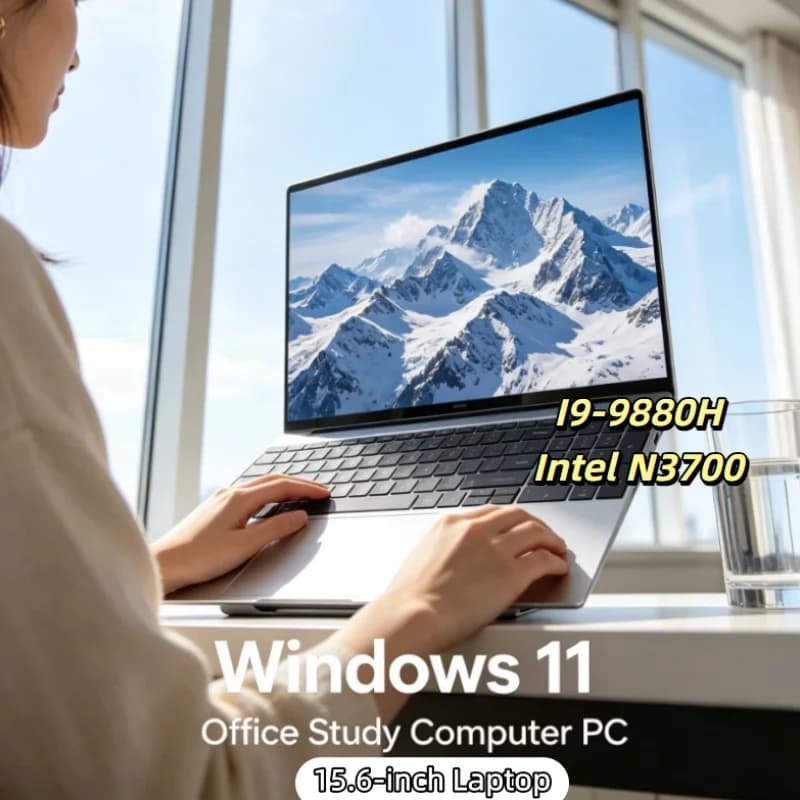 Notebook Portatile Intel I9-9880H ad Alte Prestazioni 15.6 Pollici Win11 Grande RAM Grande SSD PC per Business e Giochi