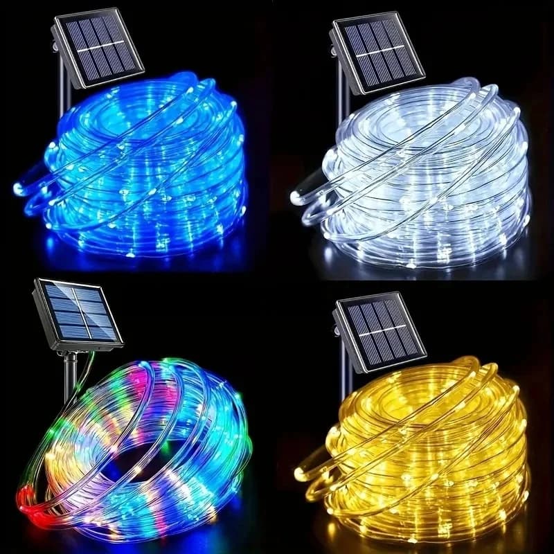 Solar Energy LED String Lights, 50/100/200/300 LED Christmas String Lights 8 Modes for patio garden decor