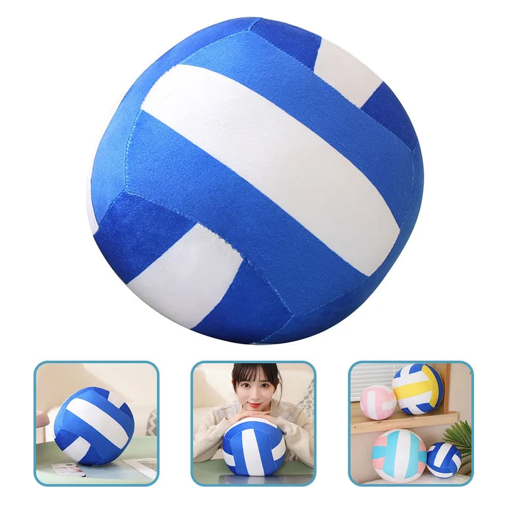 Cuscino Morbido a Forma di Pallone da Pallavolo, Elastico e Resistente, Regalo di Compleanno per Bambini e Adolescenti, Decorazione per Divano e Casa