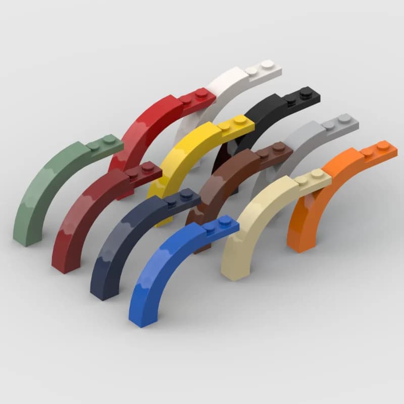 Arch 1X1X3 1/3* 10 pezzi Mattoncini da costruzione fai da te (codice articolo) 6060 15967, compatibile con altri elementi assemblabili