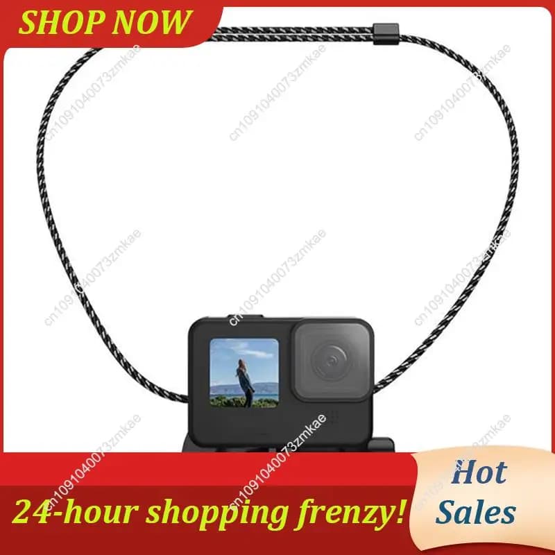 Daily sale for DJI Action 4/Insta360 Ace Pro 2 Compatible magnetic chest support + shoulder strap bracket for access to POV Selfie cameras