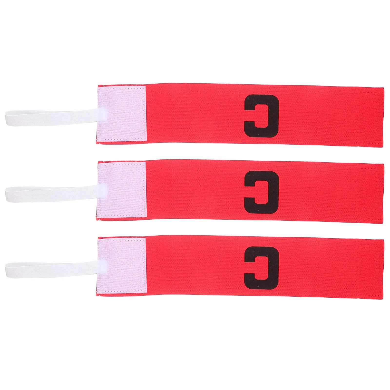 3 wear-resistant captain arm bands, adjustable, for football, rugby, hockey, basketball