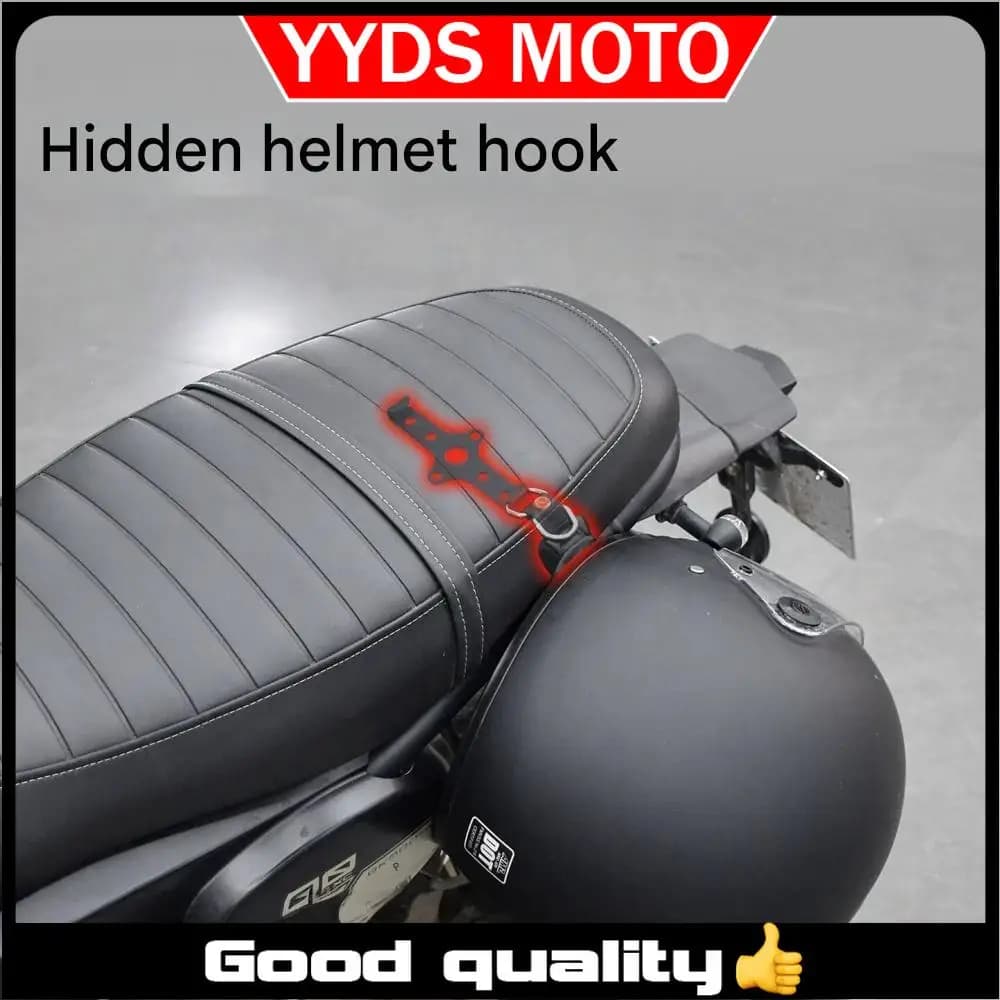 【Good quality】GK500 Concealed Helmet Lock, BRIXTON CSFIRE 500 Stainless Steel Motorcycle Anti-theft Hook Fixing Accessory