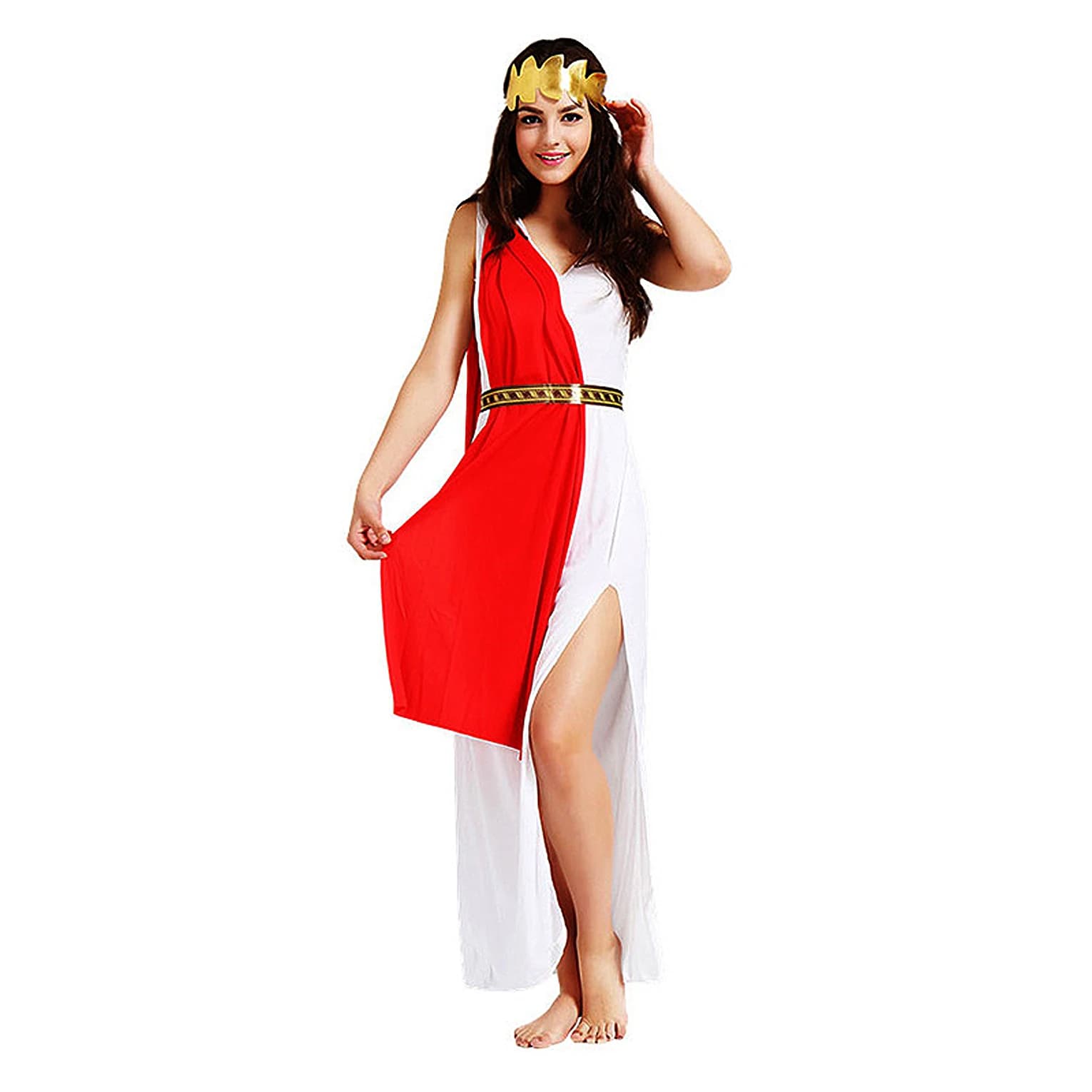 Costumi di Halloween per Donne, Abiti da Dea Greca Medievale, Vestiti per Spettacoli, Abbigliamento da Carnevale Romano