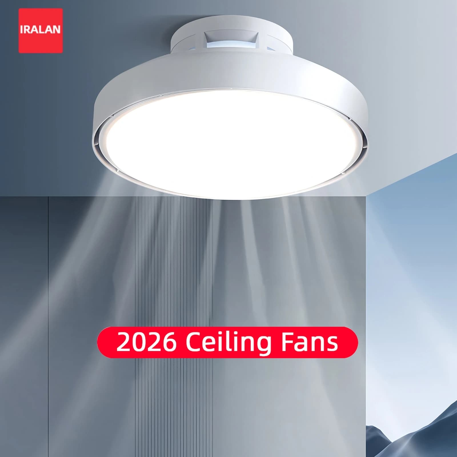 Lampada da soffitto a LED Ventilatore Lampadario da soffitto dimmerabile Ventilatore da soffitto invisibile senza lama con luce Ventilatori elettrici per camera da letto con telecomando