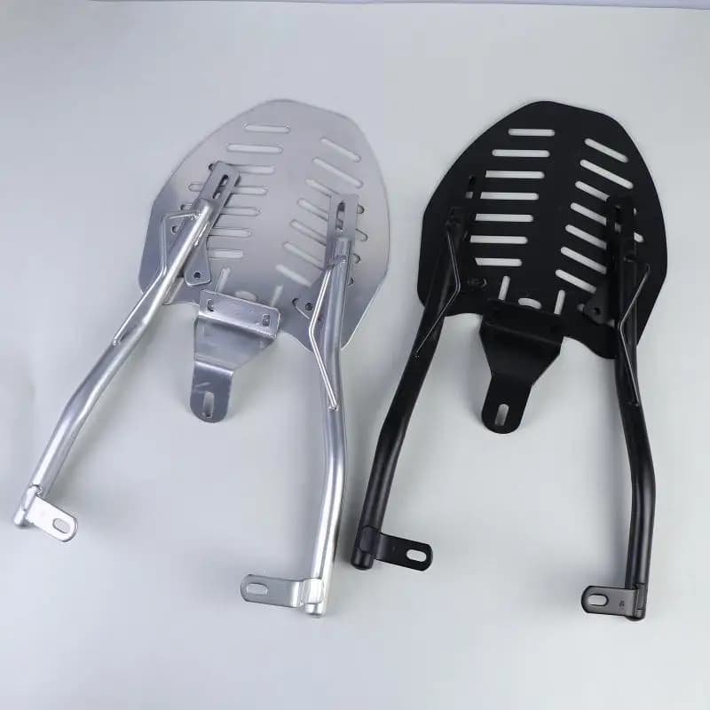 Universal Motorcycle Adjustable Bracket Metal Carrier Rack Sturdy Top Box Support for Extra Storage on Long Journey