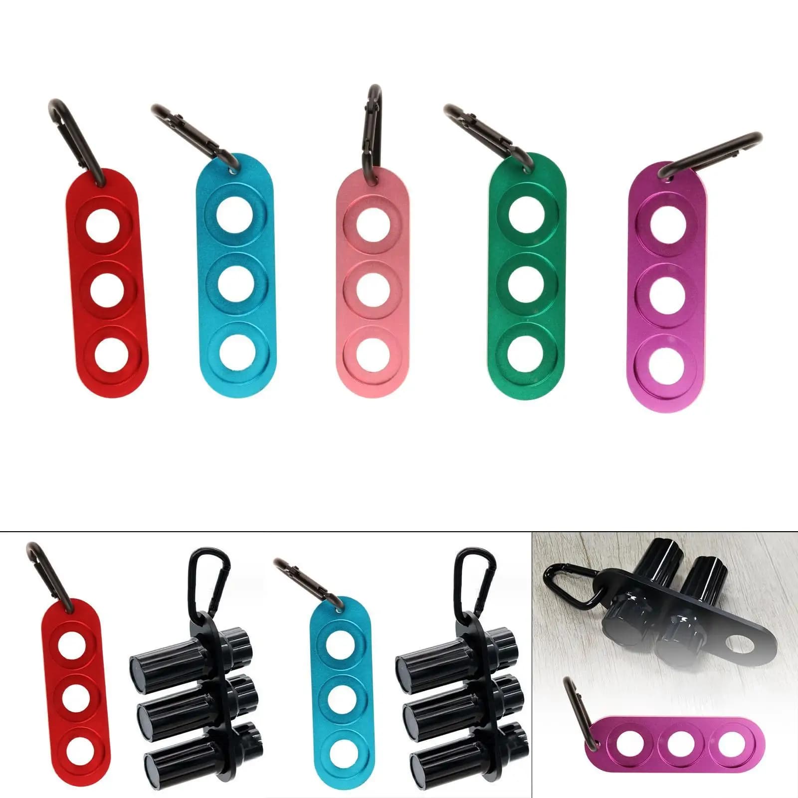 Protezione per Giunto Stecca da Biliardo, Accessorio Universale con 3 Fori, Copertura Portatile con Fibbia a D, Protezione per Giunto