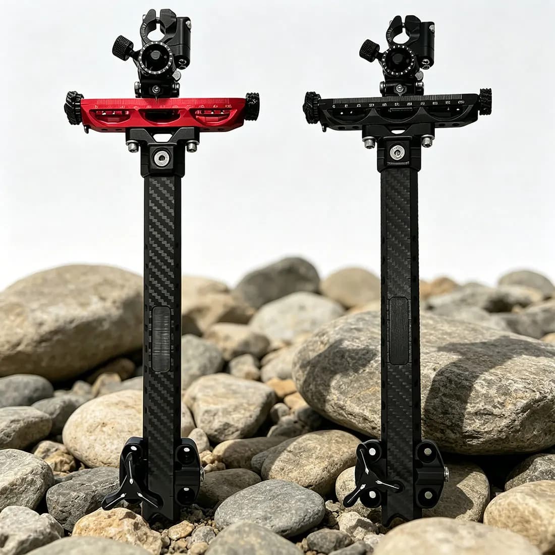 1Pcs Adjustable Carbon Fiber Archery Sight Bracket 9 Inch for Compound Or Recurve Bow Right Or Left Hand Target Shooting Gear