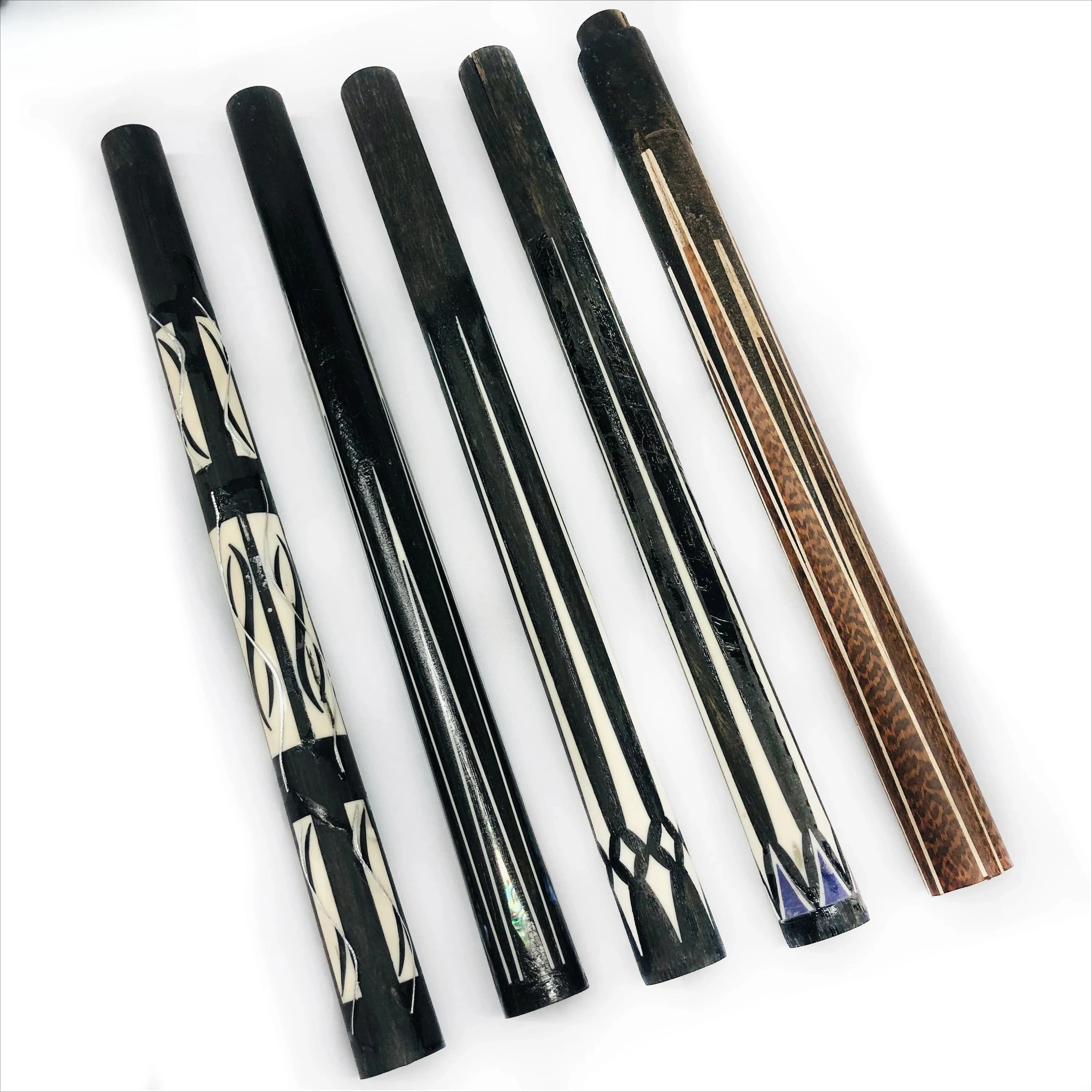 Stecca da biliardo con intarsio di punti semilavorati Chyone Stecche da biliardo personalizzate in legno di serpente con 3 cuscini Stecche da biliardo fatte a mano