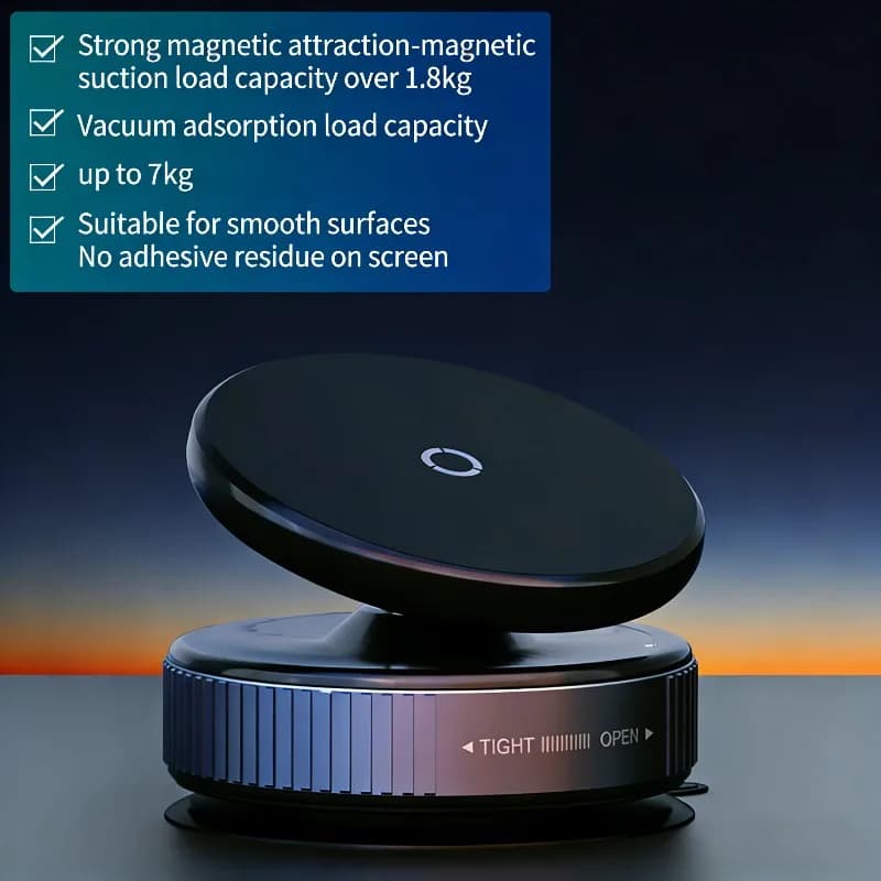360 ° Supporto Magnetico a Ventosa per Telefono da Auto, Palestra, Specchio e Superfici Lisce - Compatibile con iPhone 17 16 Pro Max, Samsung, Xiaomi