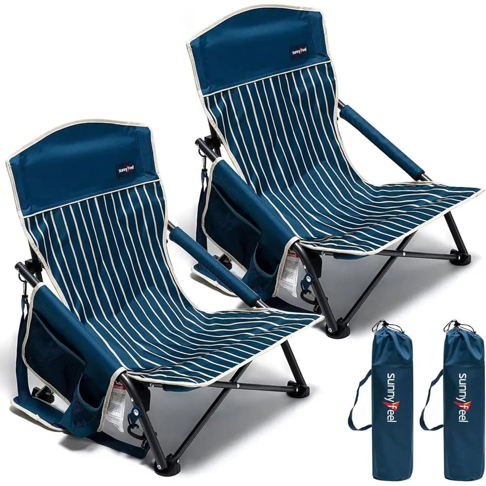 Sedie da campeggio compatte per 2 persone con portabicchieri, sedute portatili per backpacking, borsa per il trasporto per picnic all'aperto, spiaggia, prato