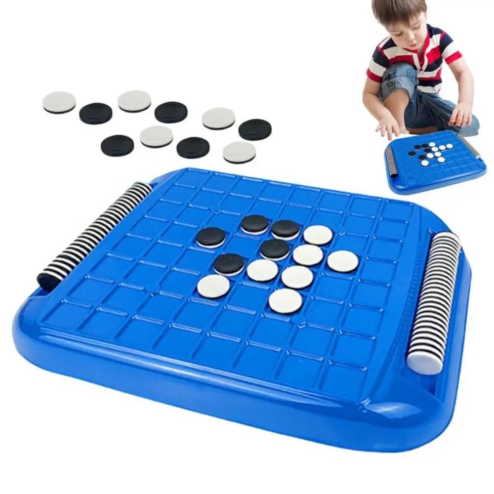 Touch interattivo Flip Scacchi in bianco e nero Design divertente con custodia Giochi da tavolo da tavolo Giocattolo per ragionare il pensiero