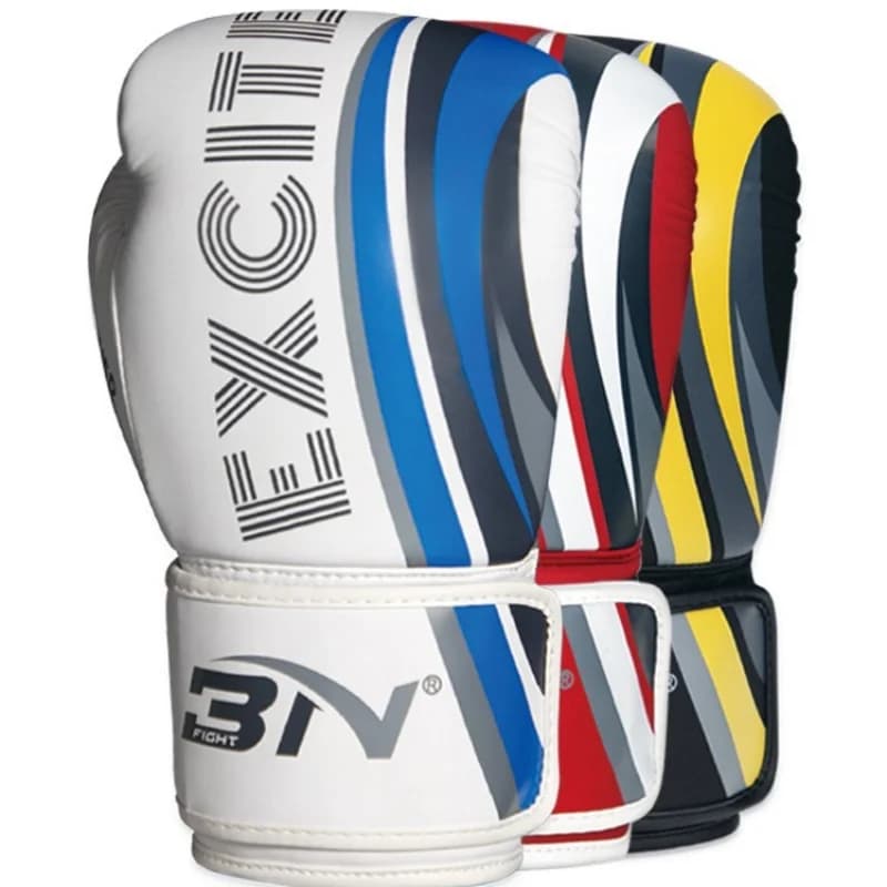 Guantoni da Boxe BN10/12OZ per Adulti in Pelle PU, Guanti per Sanda, MMA, Muay Thai, Arti Marziali, Kickboxing, Allenamento con Sacco da Boxe, Attrezzatura Protettiva