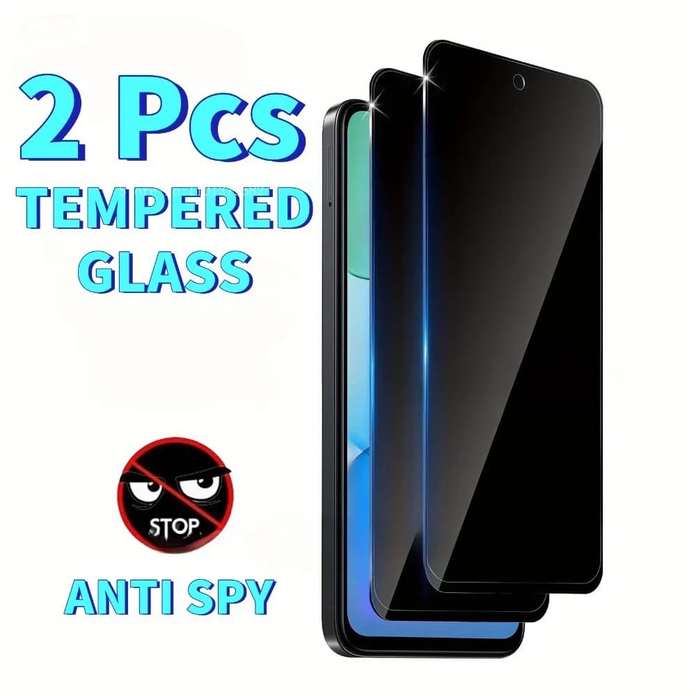 Proteggi schermo in vetro temperato anti-spia da 2 confezioni per Xiaomi Redmi 13 13Pro Pellicola privacy anti-impronte con copertura completa