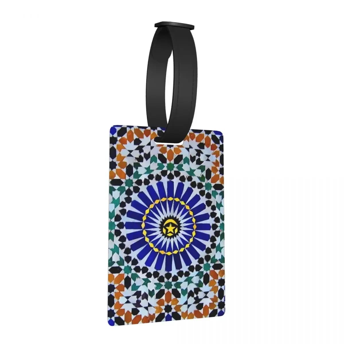 Piastrelle arabe Mosaico marocchino Etichette per bagagli Accessori per valigie Viaggi Carino Bagaglio Imbarco Tag Porta etichette ID Nome Indirizzo