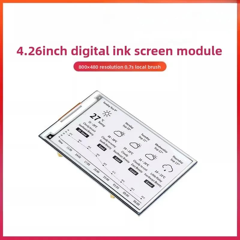 Raspberry Pi 5 4.26 inch E Ink Display Module SPI Interface STM32 E Paper Screen Black White