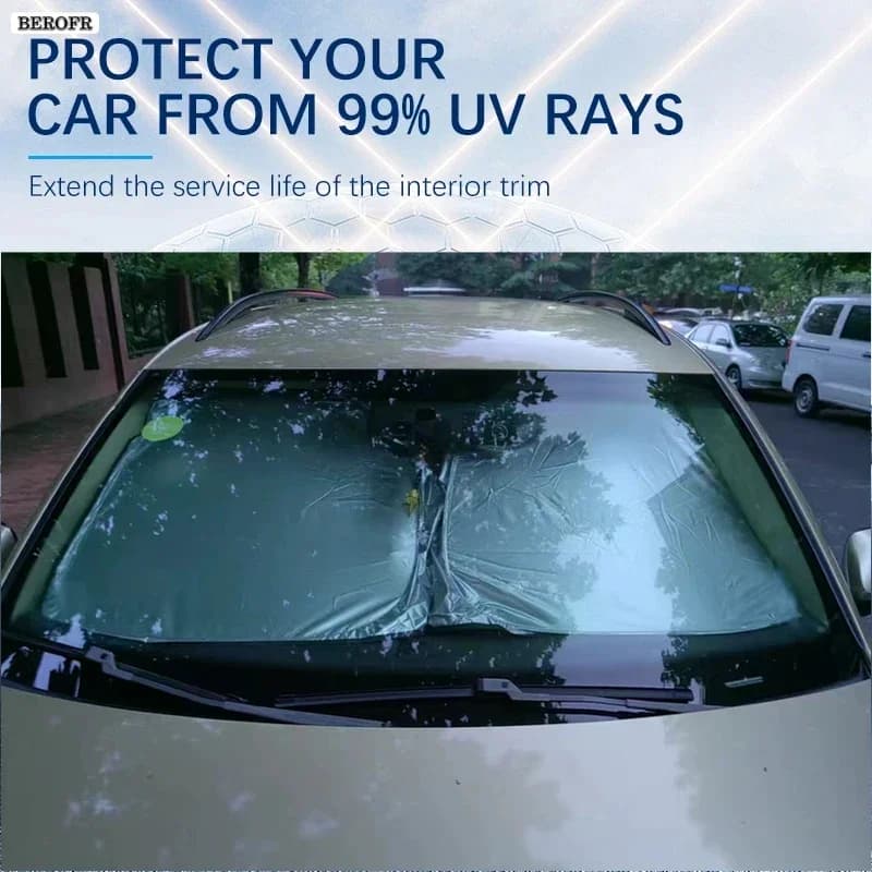 For Volkswagen VW Touareg 2003-2010 Summer Car Accessories Car Windshield Sun Shade Covers for Front Window Sunscreen UV Parasol