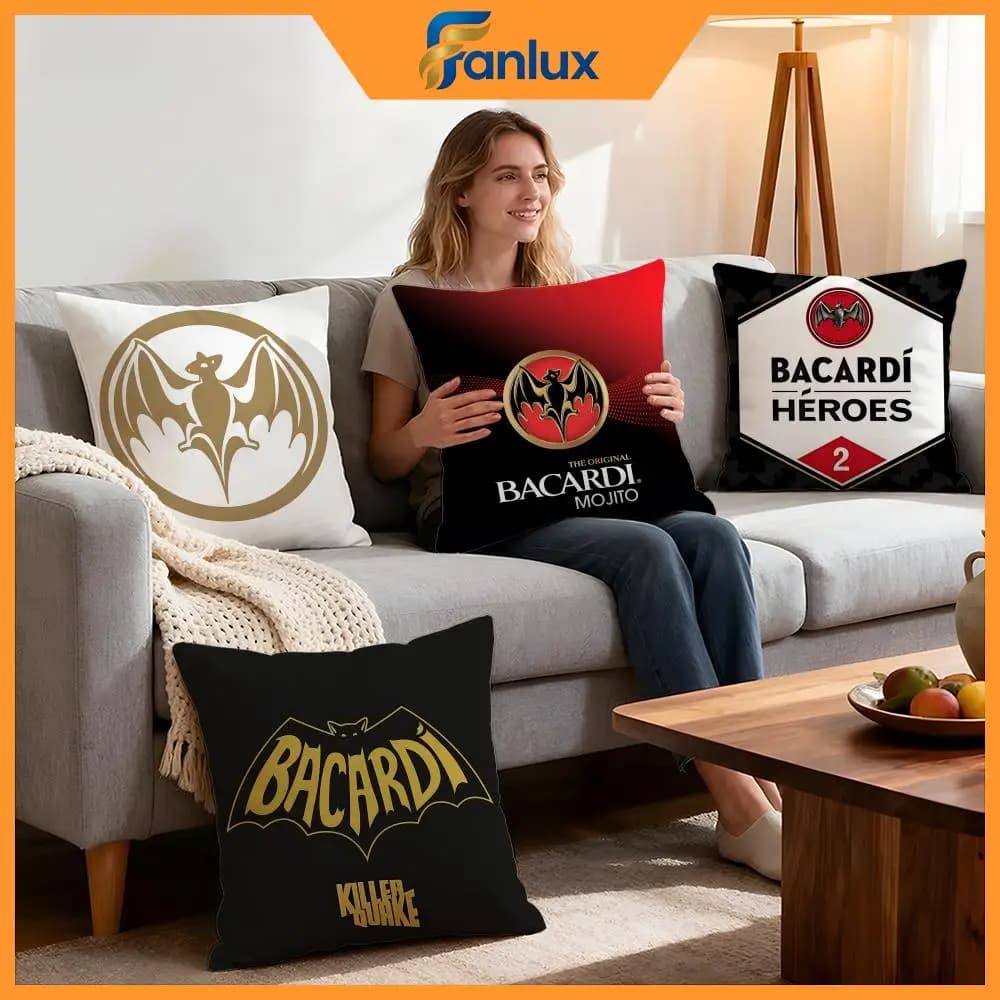 Fodere per cuscini Bacardi, set da 4 pezzi, copricuscini decorativi morbidi per divano, decorazioni per divani, federe 40x40 45x45