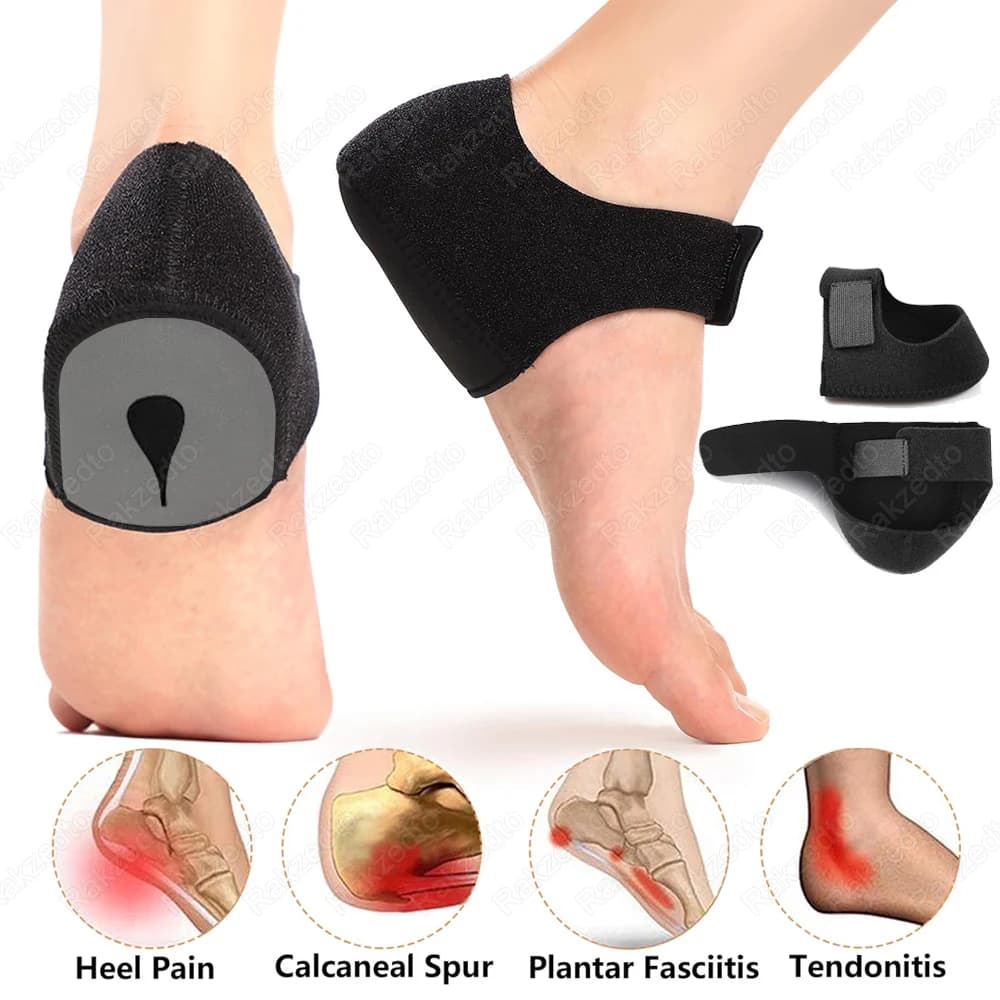 U-shaped silicone gel heel foot support for women walking men's heel suns