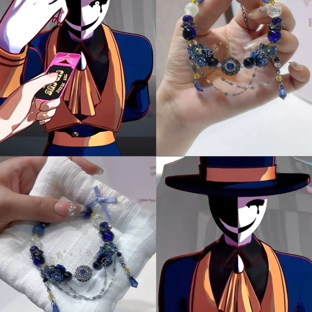 Braccialetti con Perline per Donne, Accessori per Giochi e Cosplay Anime 'The Freak Circus', Regali per Uomini, Braccialetti per Coppie
