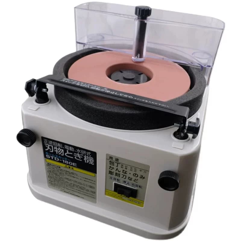 Affilacoltelli elettrico STD-180E raffreddato ad acqua per affilare coltelli da cucina e scalpelli, mola da 1000 grana