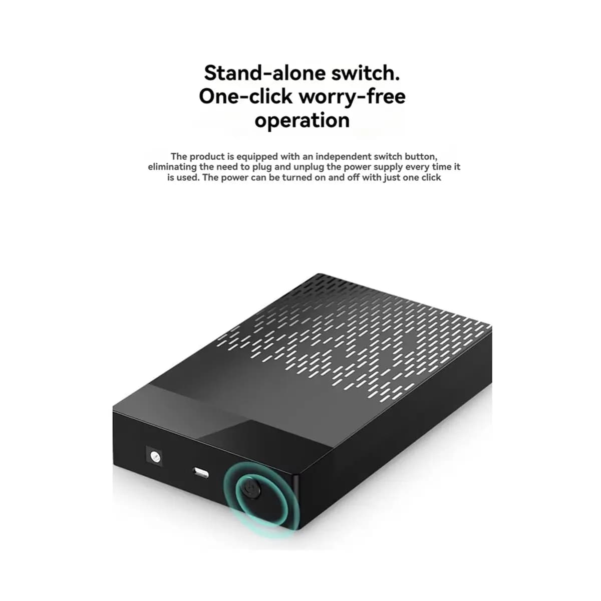 ABZJ Box Esterno per Disco Rigido da 3.5 Pollici, Case HDD SSD SATA a USB 3.1 Type-C per PC Gaming e Laptop, Spina EU