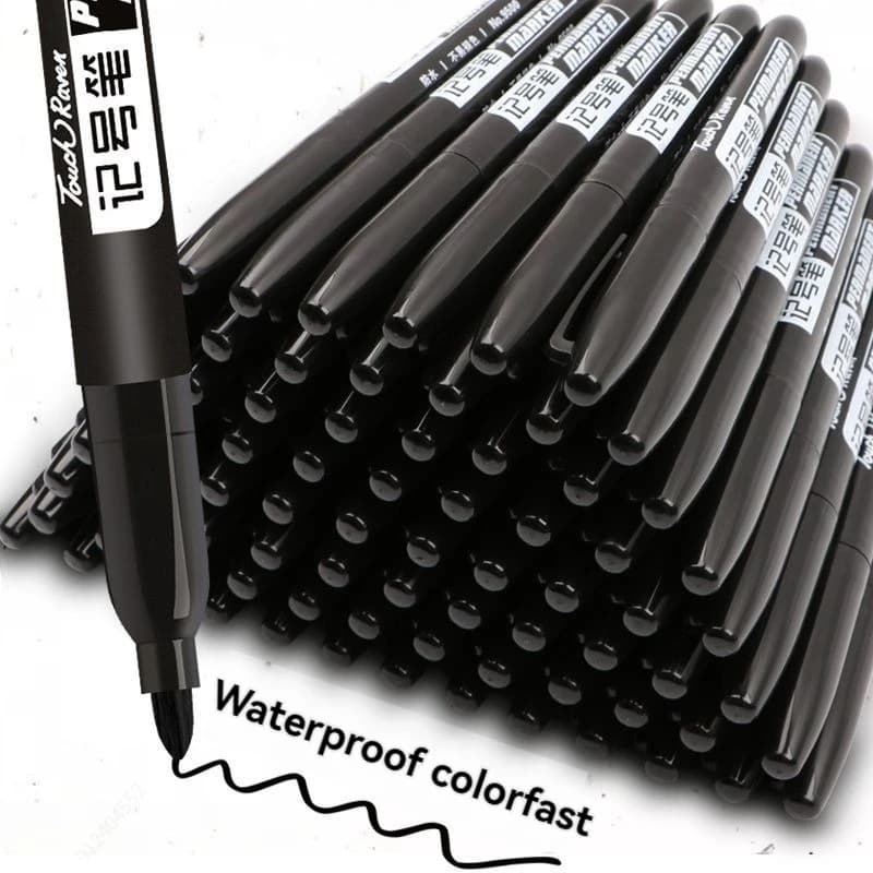 6 Pz/set Pennarello Permanente Arte Punta Fine Inchiostro Impermeabile Pennino Sottile Pennino Greggio Nero Blu Rosso Inchiostro 1.5mm Pennarelli di Colore Fine