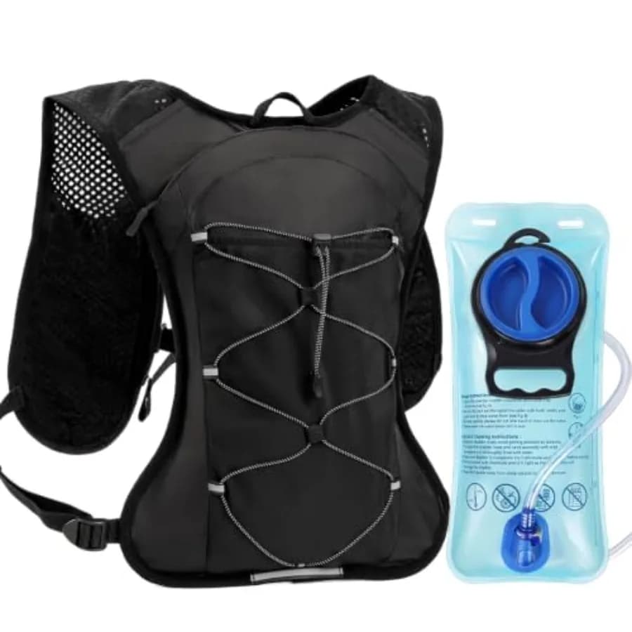 Hydration Backpack with 2L Leak-Proof Water Bladder, Lightweight Running Hydration Pack, Adjustable Vest Style Water Backpack f