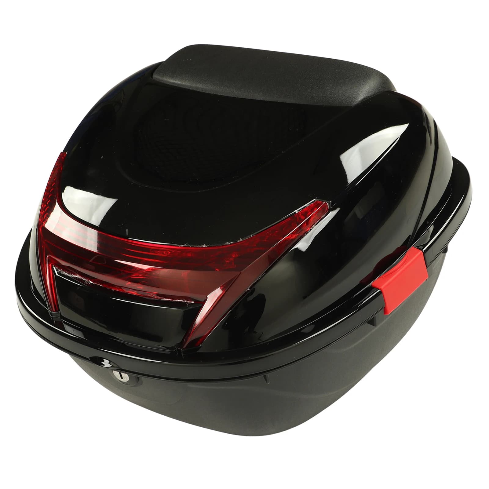 Rear for Motorcycle, Waterproof and Closed to Key, with Reflective Strip, Suitable for Most Motorbikes