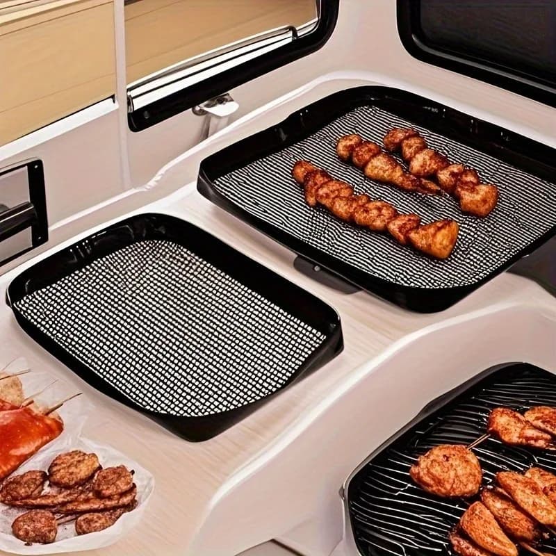 Kitchen Organizer - Camping Barbecue Storage Basket for Travel - Compact Spice Box & Grill Accessory Carrier - Perfect