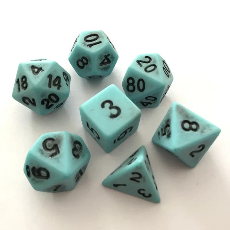7 pz/set Retro imitazione Multi-face ted DND muslimface Running Group gioco da tavolo dadi
