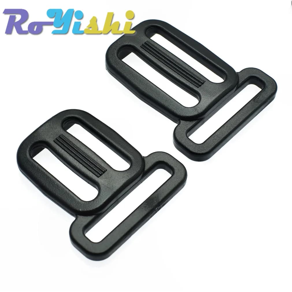 10 Pz/pacco Plastica Multi-fonction Slider Tri-Glide Regolare Fibbie Collare per cani Imbracatura Zaino Cinghie Borsa Parti