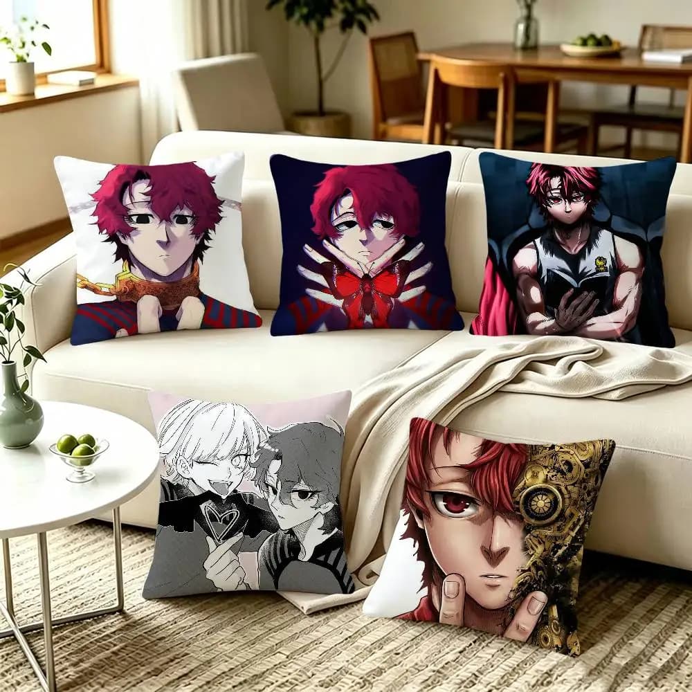 Vivian Hugo Blue Lock Manga Pillow Covers, Home Sofa Cushion Covers and Aecorative Custom