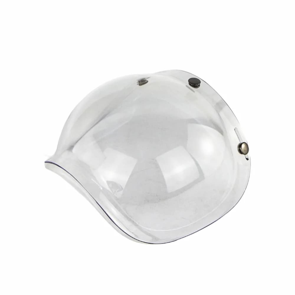 Visiera Trasparente Durevole per Casco Aperto, Protezione da Vento e Sole, Lente a 3 Chiusure per Casco Moto Vintage, Ricambio Visiera