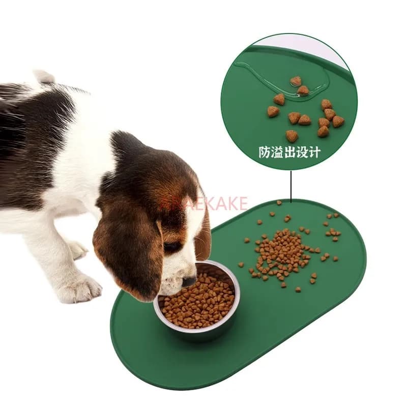 Tappetino per pasti per gatti in silicone, tappetino per ciotola per cibo per cani, tappetino per alimentazione per animali domestici, tappetino per pasti per cani impermeabile e lavabile, tappetino per ciotola per gatti