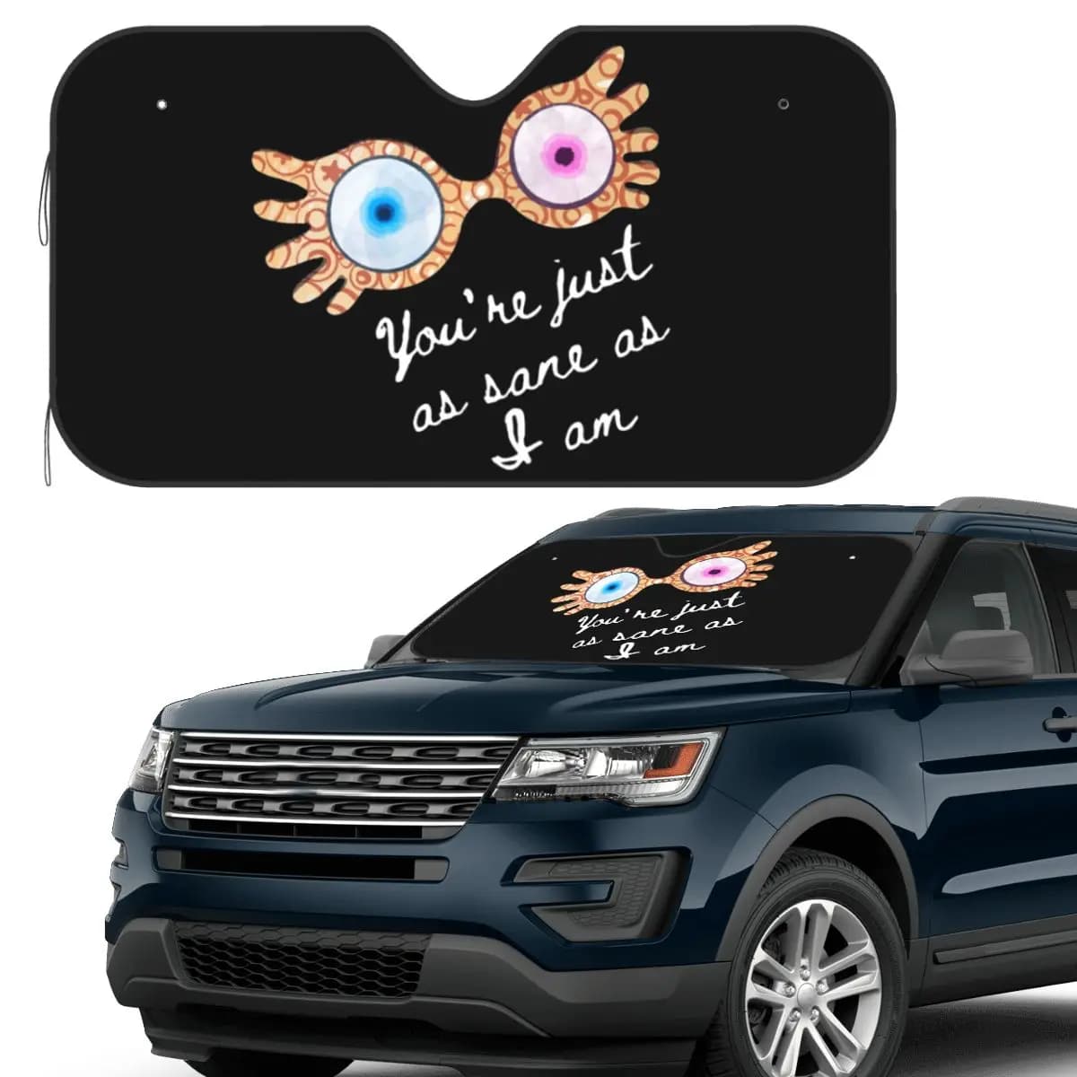 You_re Just As Sane As I Am - Luna Lovegood Parasole Parabrezza Auto Parabrezza Anteriore Finestra Visiera parasole Accessori Coperture