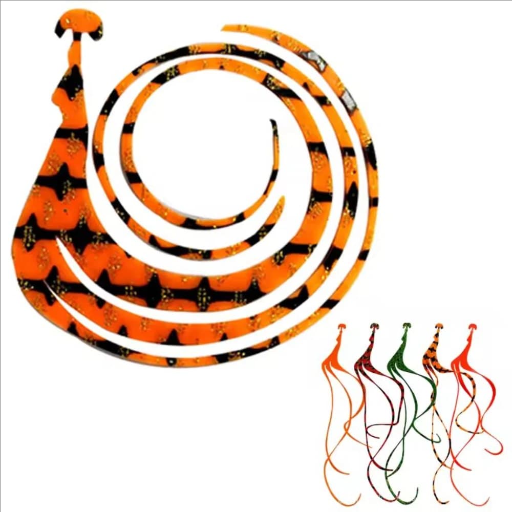 Gonne a spirale in silicone da 15 cm per spinnerbait, buzzbait, jig in gomma, accessori fai da te per esche da pesca, gonne per mosche artificiali a forma di calamaro