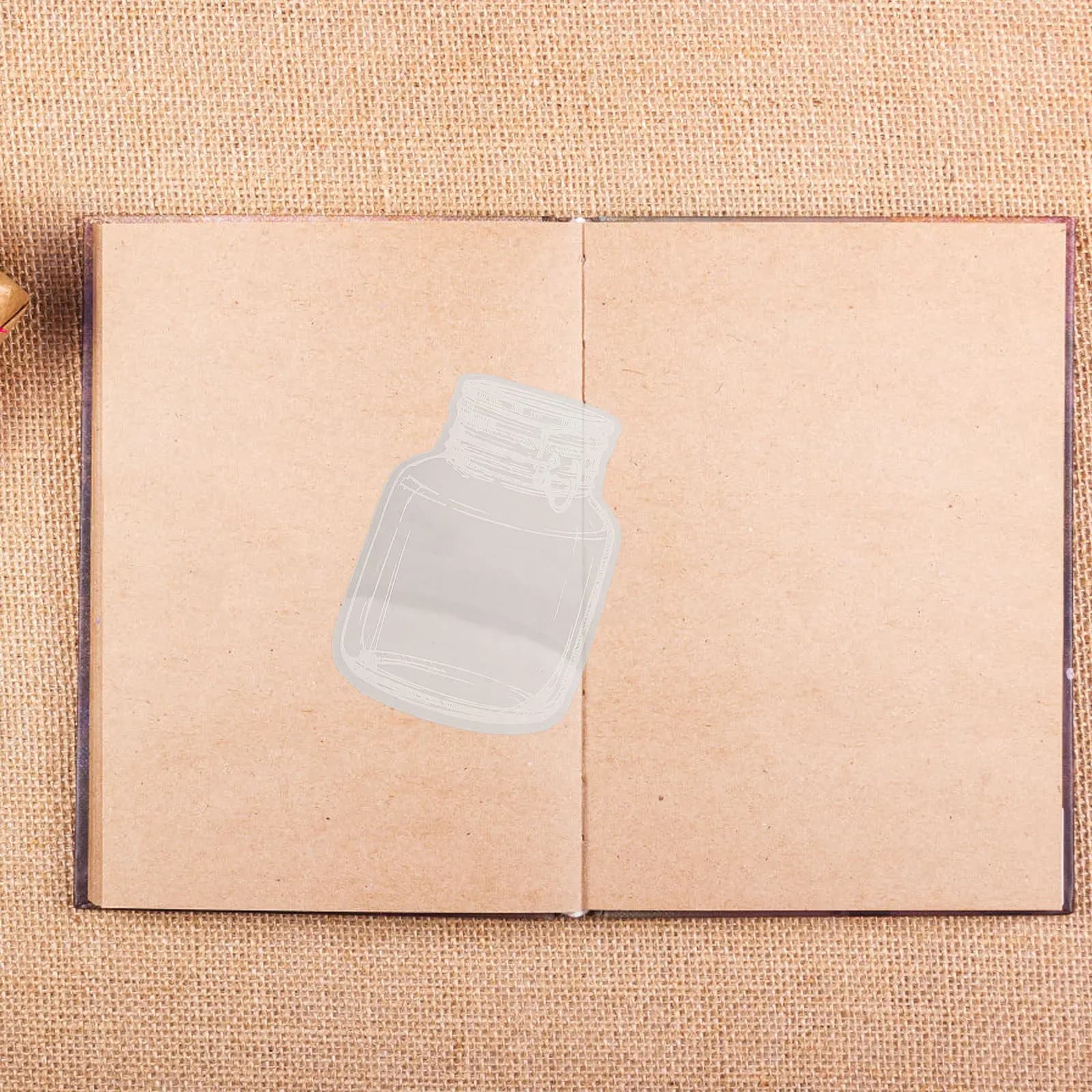 Transparent Pet Bottle Shape Blank Bookmarks DIY Dried Flower Pressed Flower Craft Kit for Journals Scrapbooks Greeting