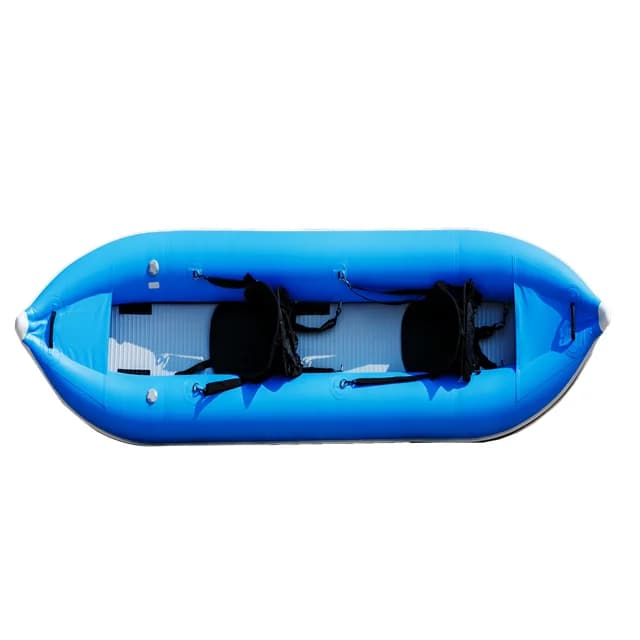 Gonfiabile pieghevole paddle board sup gonfiabile seduto su kayak singoli in vendita supporto kayak barca fiume blu 3.1 - 4m 10 pezzi