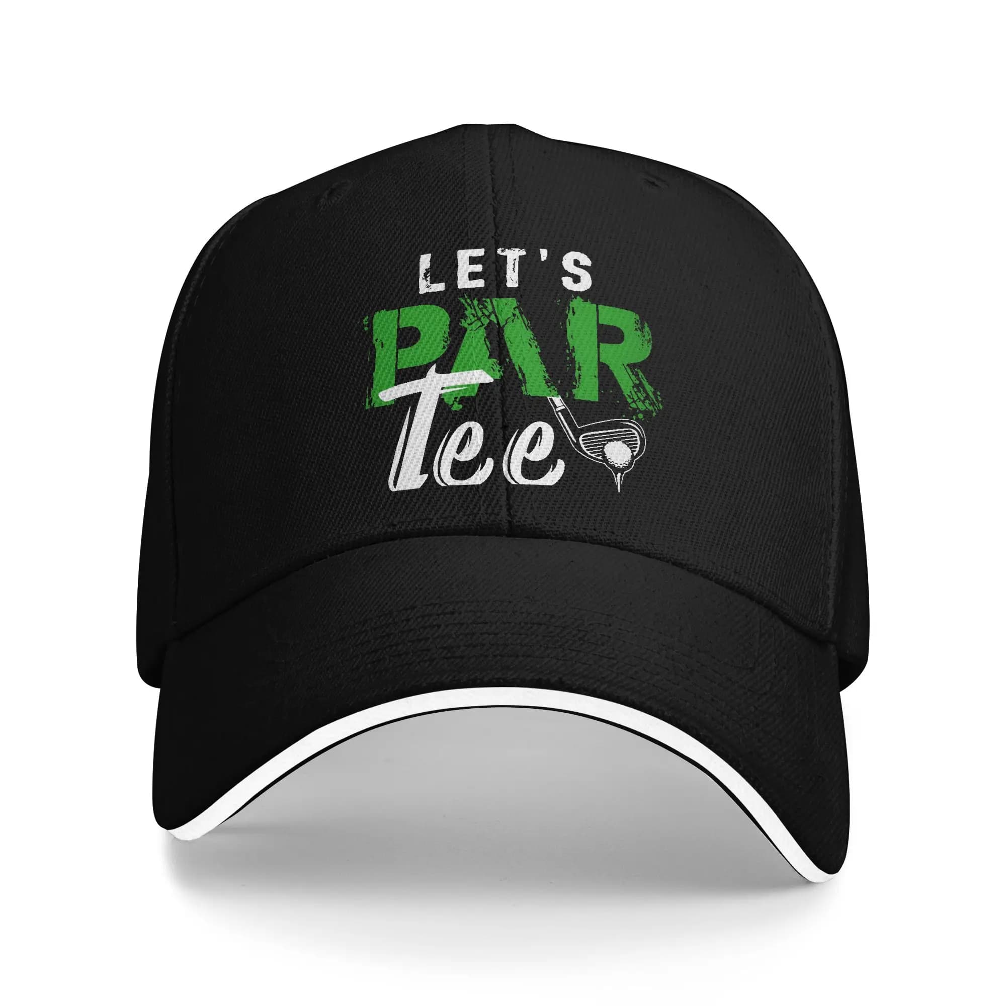 Cappellino da Baseball Let'S Par Tee_ per Golf e Baseball, Estivo, Unisex, con Stampa Hip Hop, Protezione Solare, Elegante, per Escursionismo e Pesca
