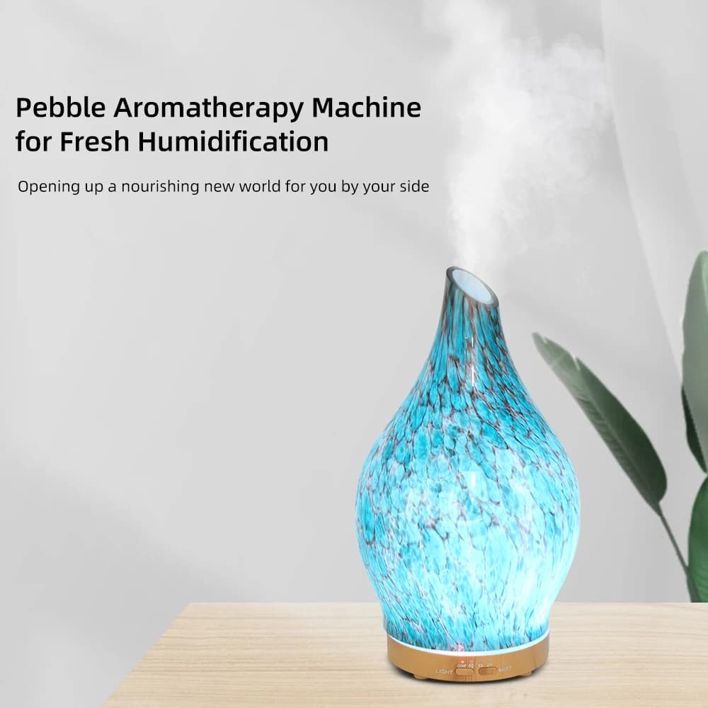 Diffusore Ultrasonico da 200ml con 3 Oli Essenziali, Illuminazione d'Atmosfera Graduale e Timer, Umidificatore Silenzioso a Nebbia Fredda per Casa e Ufficio