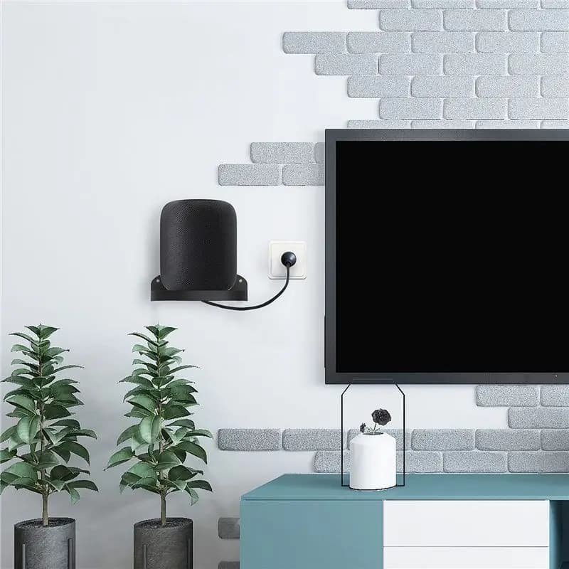 【SPECIAL OFFER】Wall Mounted Audio Support Bluetooth Speaker Holder Sound Box Stand Prevent Falling for Black