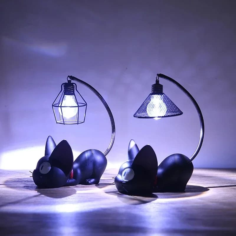 Romantico creativo animale gatto resina luce notturna artigianato decorazione desktop lampada da notte a LED bambini studenti presenti lampada da lettura