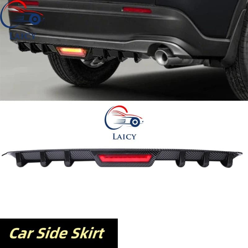 LAICY Per H0nda HR-V 2016-2025 Auto Paraurti Posteriore Diffusore Labbro con Freno di Coda Luce di Arresto Splitter Spoiler Pinna di Squalo Kit Labbro Nero