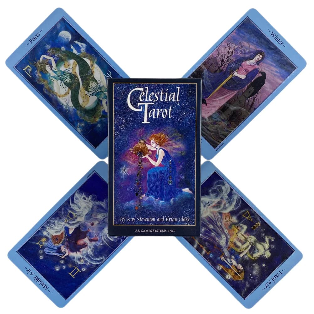 Celestial Tarot Cards A 78 Deck Oracle English Visions Divination Edition Board Playing Games